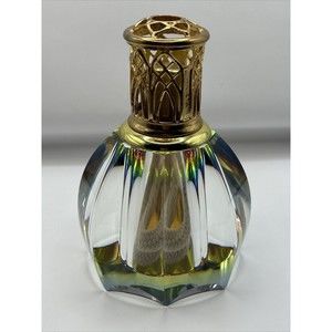 Vintage Scentier Iridescent Prism Heavy Crystal Oil Diffuser Lamp